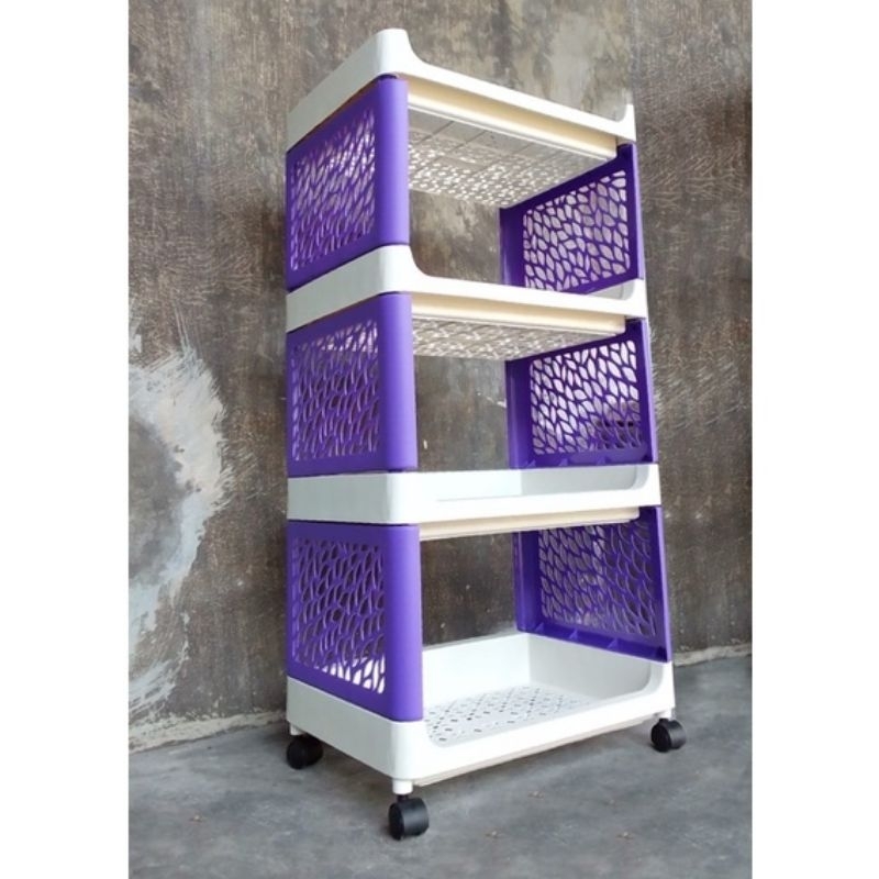 Rak Susun 4 serbaguna plastik tebal merek Nobu Kimplast