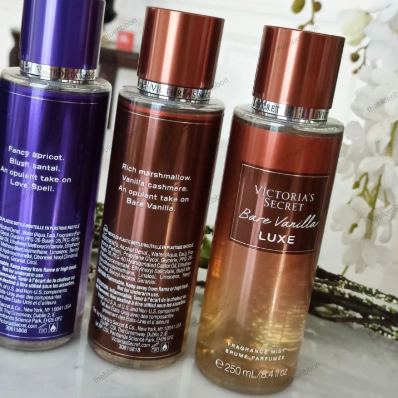 VICTORIA SECRET LUXE COLLECTION BODY MIST (BARE VANILLA LUXE , LOVE SPELL LUXE)