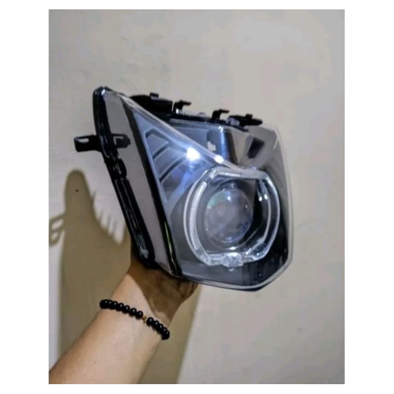 Reflektor Lampu Depan Beat Fi 2015 Set Lampu Biled ipchar 2.5 Inci Kualitas Terbaik