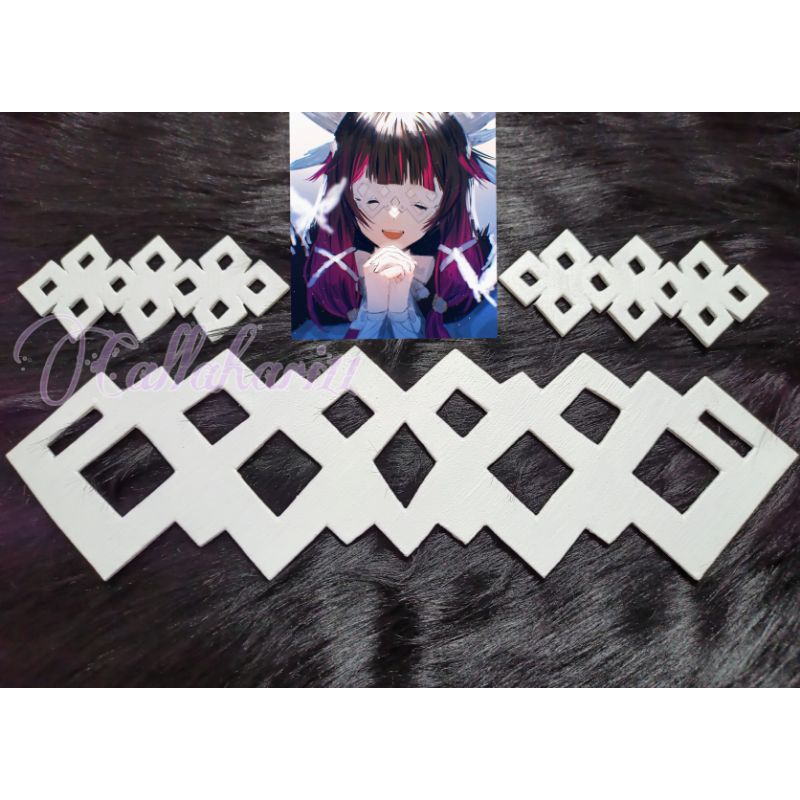 Aksesoris Cosplay Fatui Columbina Damselette/Penutup Mata Columbina Fatui Harbinger Genshin Impact