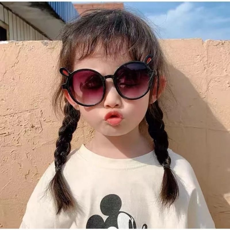 Kacamata Anak Bentuk Kelinci 6687 Kids Sunglasses