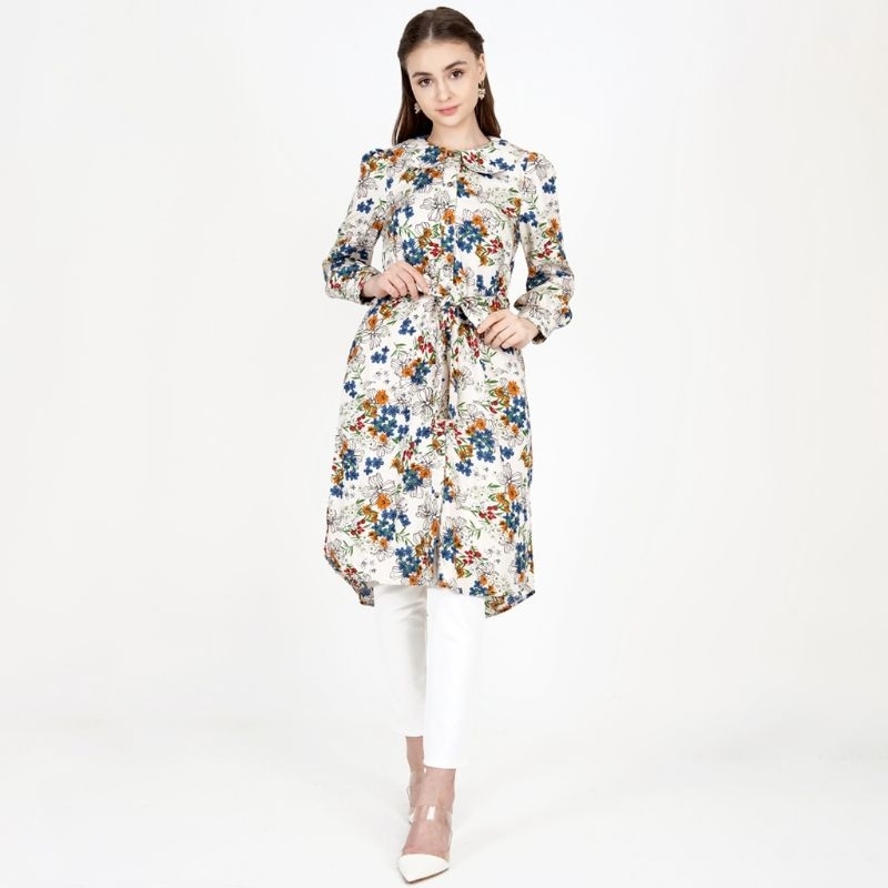 Novel Mice - Tunik motif Katun Rayon Twill adem Print LD 104cm