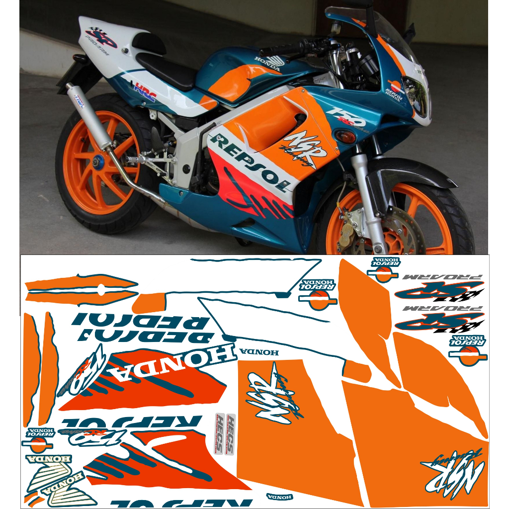 Sticker Stripping Honda NSR stiker striping NSR
