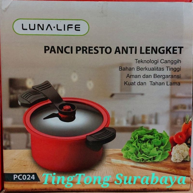 Luna Panci Presto Anti Lengket Kapasitas 3.5liter