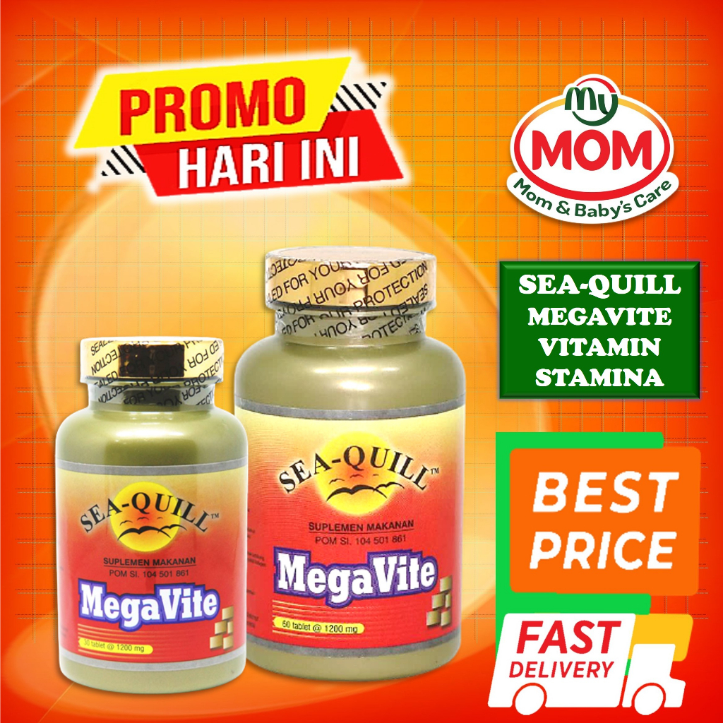 [BPOM] Sea-Quill Megavite isi 60s / Sea Quill Mega Vite / Seaquill / Vitamin Daya Tahan Tubuh / MY MOM