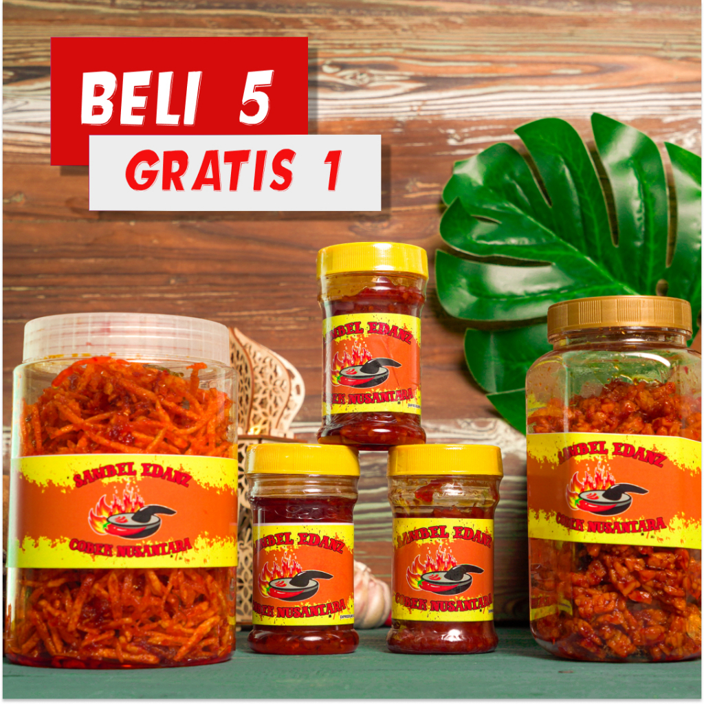 Sambel Lauk 150gr BELI 5 GRATIS 1 ALL VARIANT