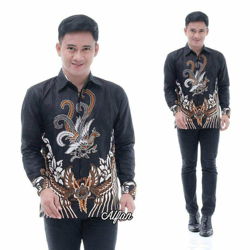 KEMEJA BATIK PRIA DISTRO BATIK MOTIF AYAM KETAWA M L XL