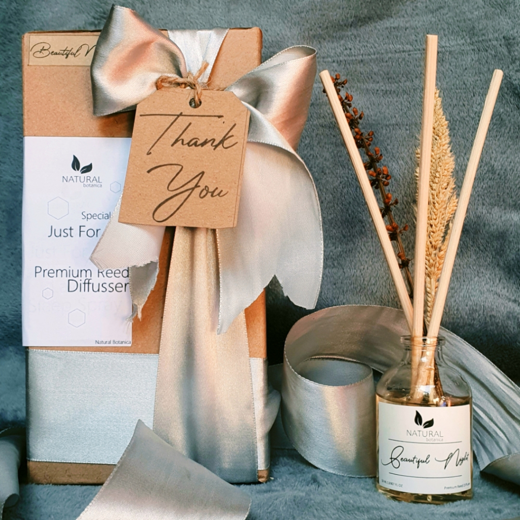 Natural Botanica Premium Reed Diffuser Set 50ml Spesial Parcel Gift Kado Hampers