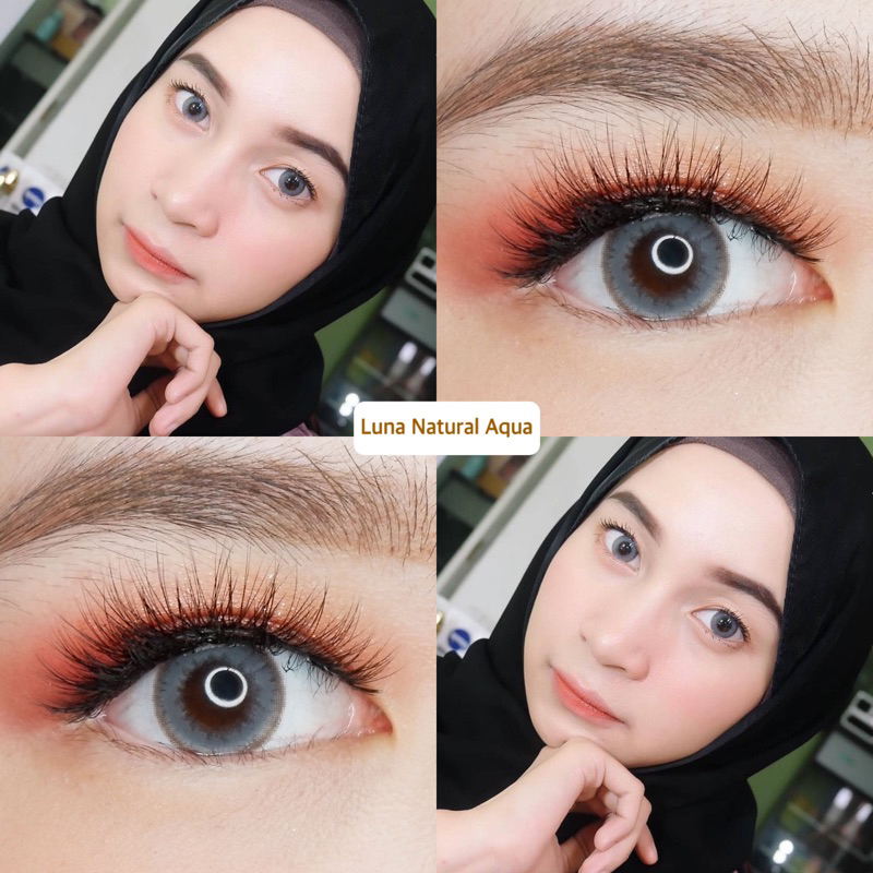 Softlens EOS Luna Natural Cacao / Almond / Aqua / Honey / Maroon Normal Minus Beda Minus