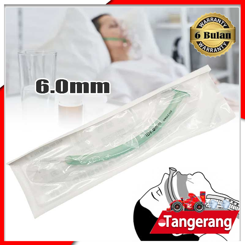 Nasopharyngeal Airway I.D 6.0mm Nasopharyngeal Respiration Tubes PVC Emergency First Aid Untuk Outdoor Perlengkapan P3K