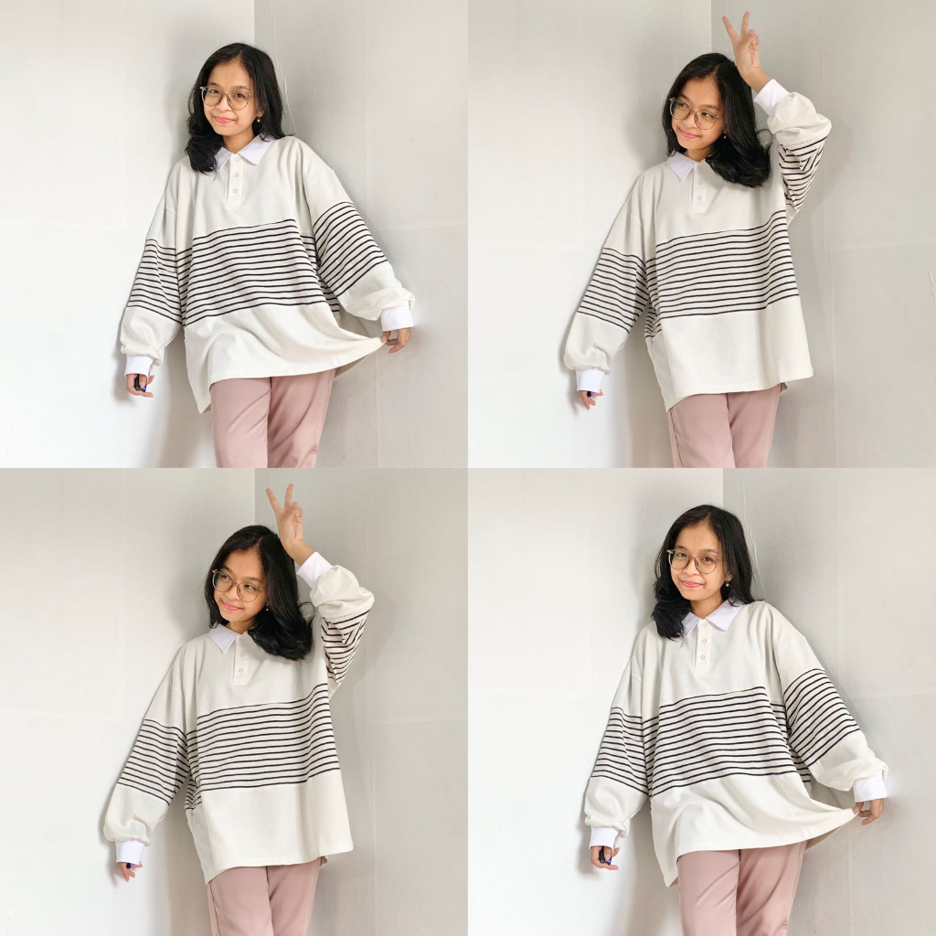 CANDIEZ KANA Polo Oversized Sweatshirt