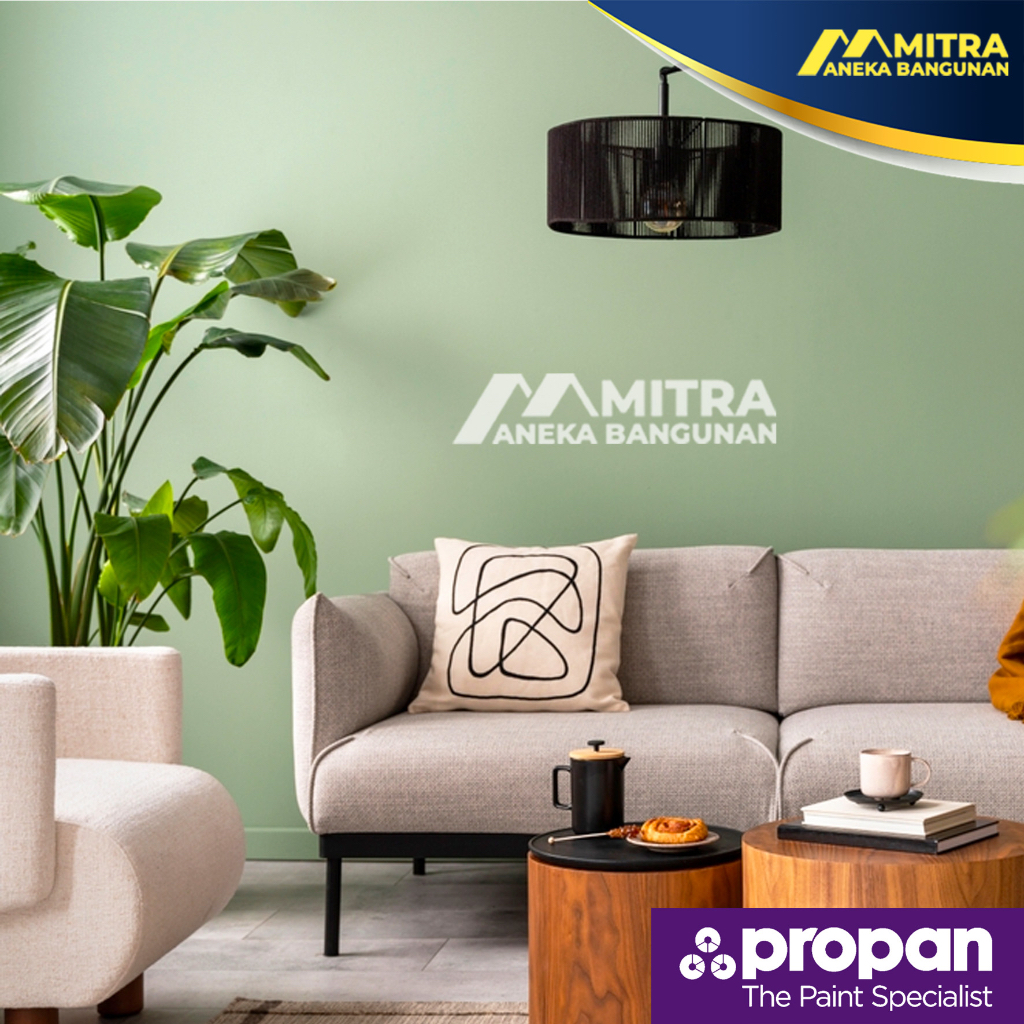 CAT TEMBOK PROPAN WARNA 067-4 TERRA VALE / SAGE GREEN / DECORLOTUS DECORCRYL ECO SHIELD ECO EMULSION