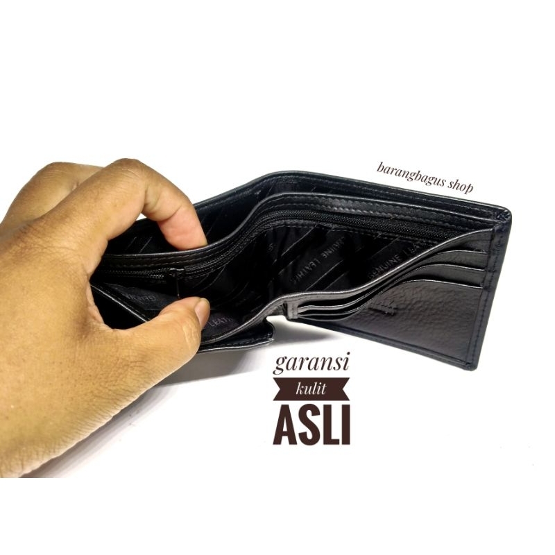 Dompet kulit asli pria Leonardo model kulit halus