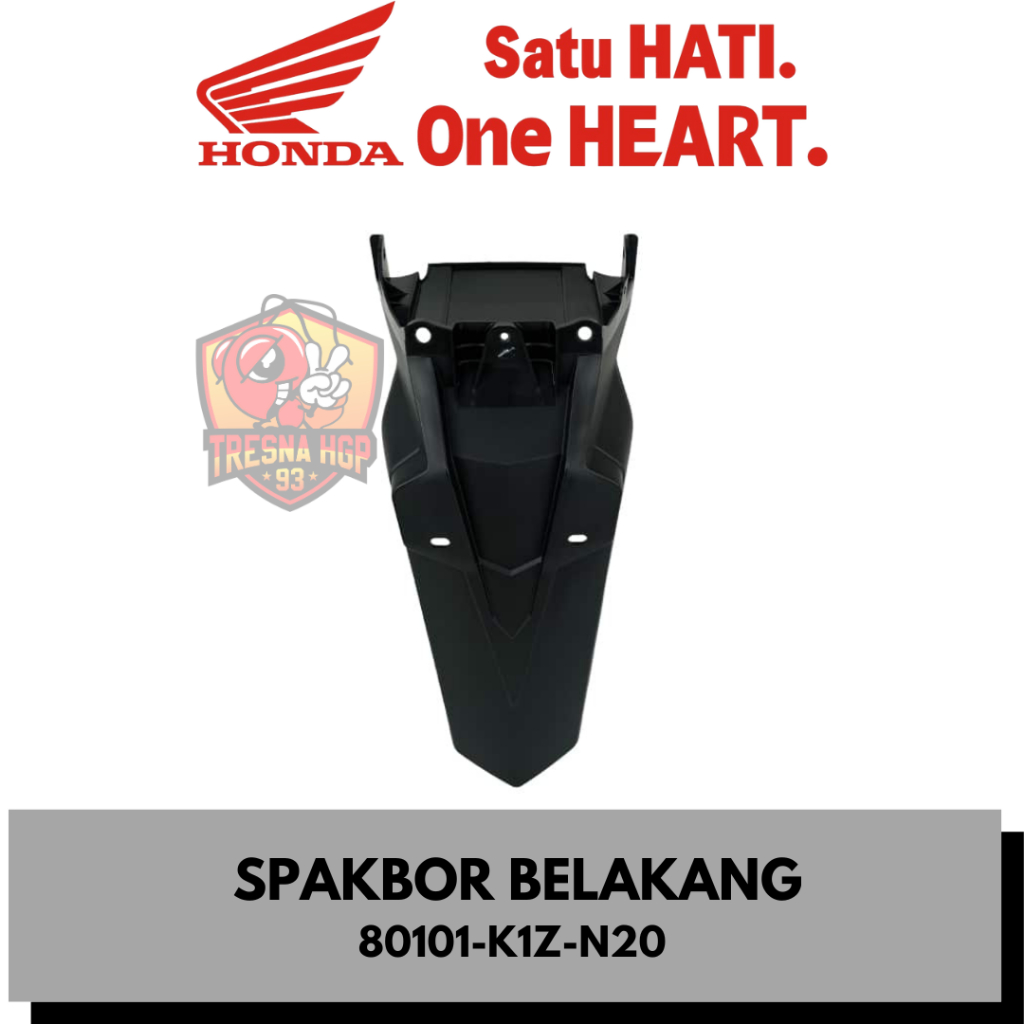 80101-K1Z-N20 SPAKBOR BELAKANG PCX 160 K1Z ORIGINAL | FENDER A REAR 80101K1ZN20