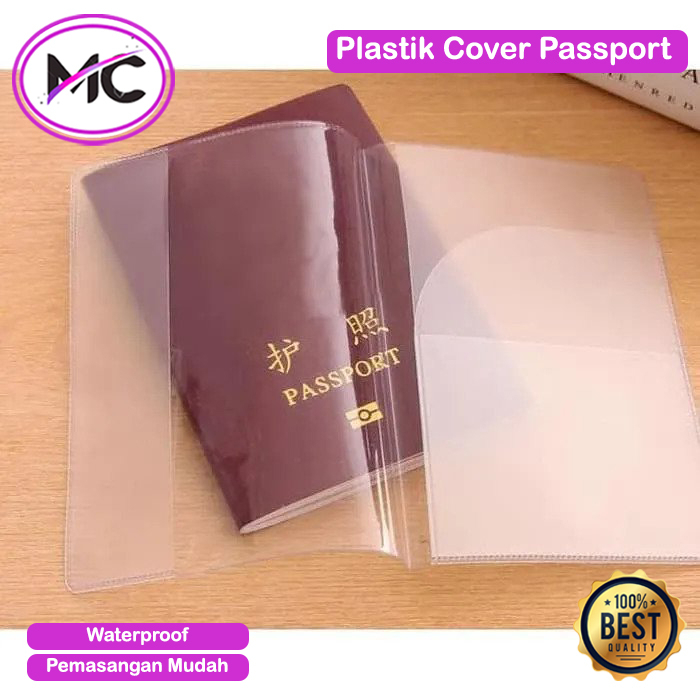 Sampul Plastik Paspor Tebal Cover Passport Buku Pernikahan Waterproof