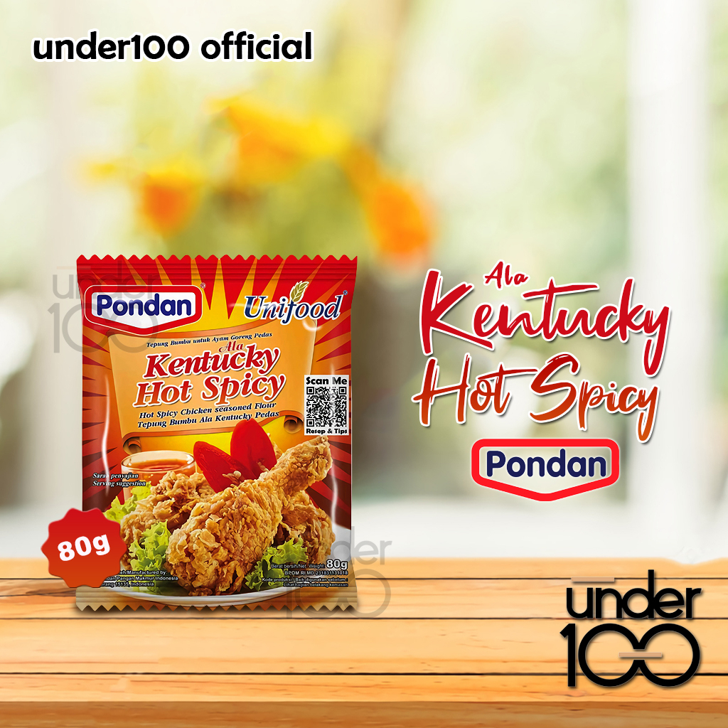 ❤ UNDER100 ❤ PONDAN Tepung Bumbu Bakso Goreng 100g | Ala Kentucky 80g | Hot Spicy 80g | Bumbu Instant | Fried Meatball Seasoned Flour