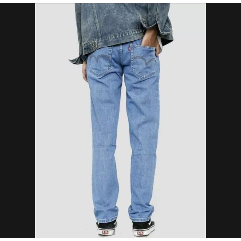 [PROMO] Celana Jeans Panjang Size 27-38 Pria Lepis Model Standart Reguler/Celana Jeans Pria Standart Pinggang Kancing Bahan Denim 4 Warna TERMURAH