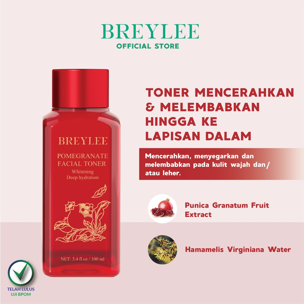 ✨ AKU MURAH ✨ BREYLEE Pomegranate Facial Toner 100 ML BPOM