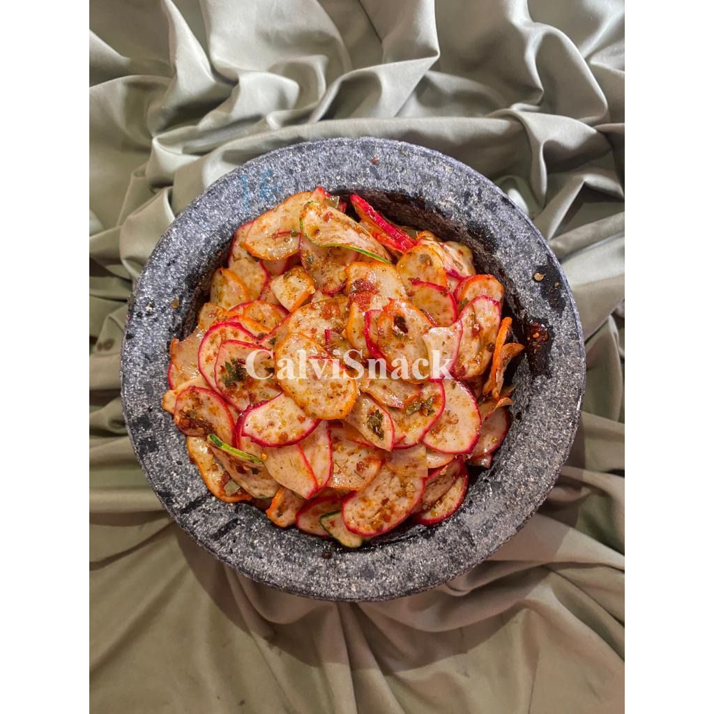 

Keripik Jablay Pedas Daun Jeruk - Keripik Jablay Calvi Snack 1 Kg