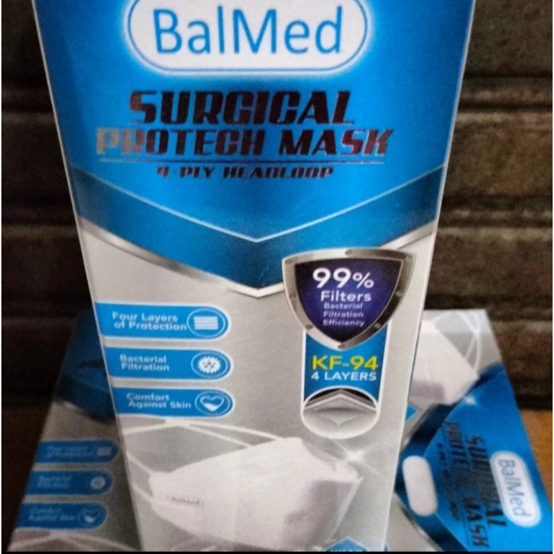 MASKER BALMED KF94 EARLOOP 4 PLY ISI 20 PCSTERMURAH ORIGINAL