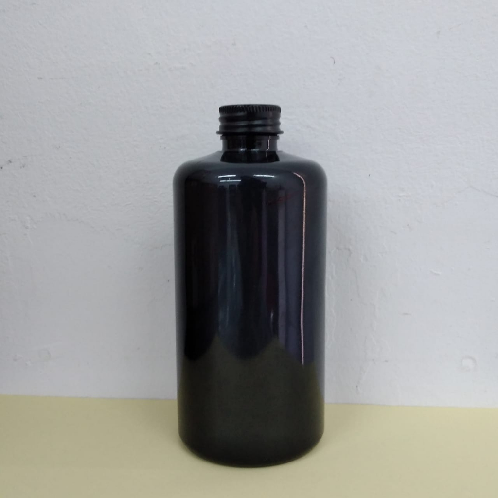 Botol Plastik PET 500ml 28mm Hitam Tebal Tutup Ulir