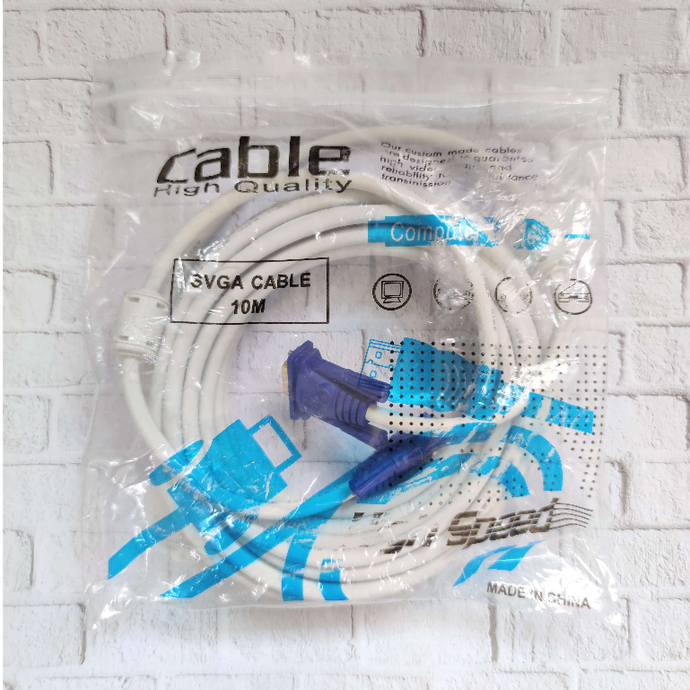 KABEL VGA 15M HIGH QUALITY (GOLD PLATED) / VGA 15 METER / VGA 15 M