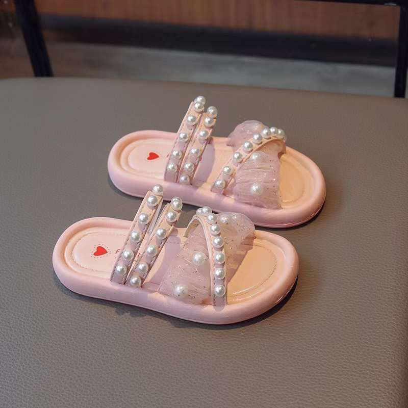 (LOLI-JKT) SD-021 SANDAL SLIP ON MUTIARA TALI TILE SIZE 27-37