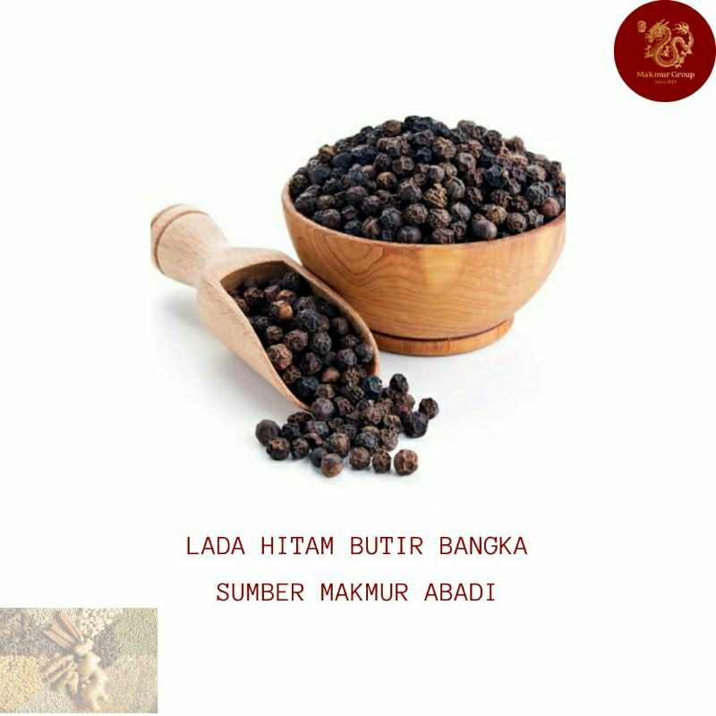 

Lada Hitam Butir / Whole Black Pepper / 1 Kg / GL up to 550