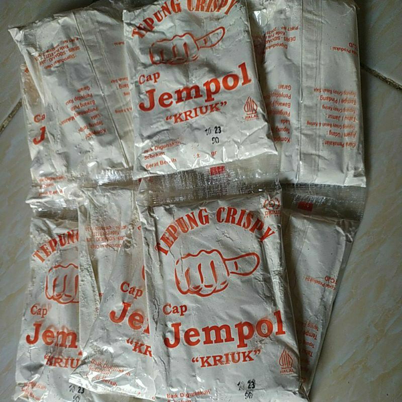 

Jempol kriuk 90g, isi 2sachet tepung krispy