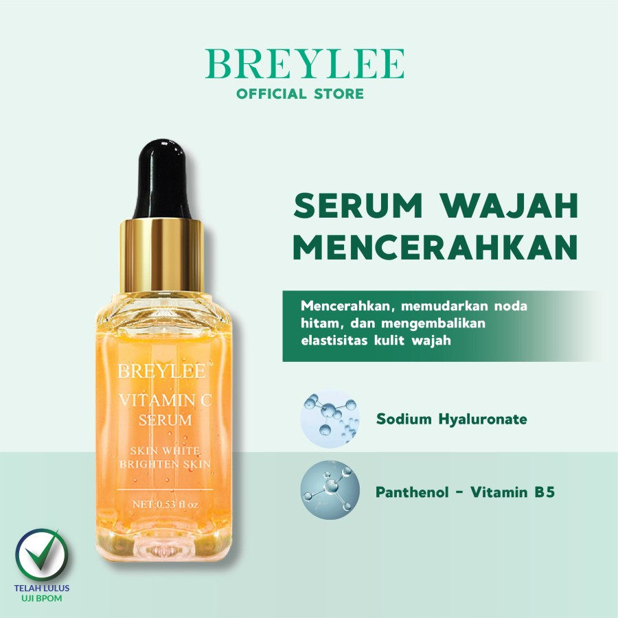 ✨ AKU MURAH ✨ BREYLEE Serum Vitamin C  Mencerahkan Wajah 17 ML