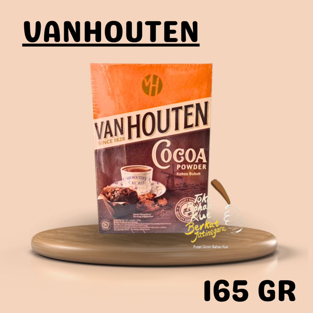 COKLAT BUBUK VAN HOUTEN 165 GR / COCOA POWDER / KAKAO COKELAT