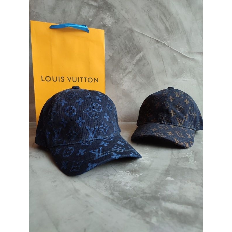 topi baseball katun logo monogram LV Louis Vuitton original import fashion branded