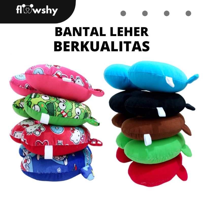 Bantal Leher Motif Polos Karakter Murah Lembut