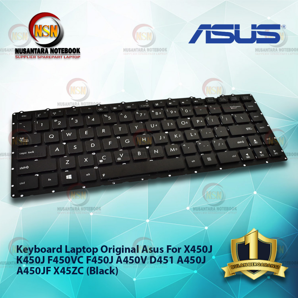 Keyboard Original Laptop Asus X450J K450J F450VC F450J A450V D451 A450J A450JF X45ZC