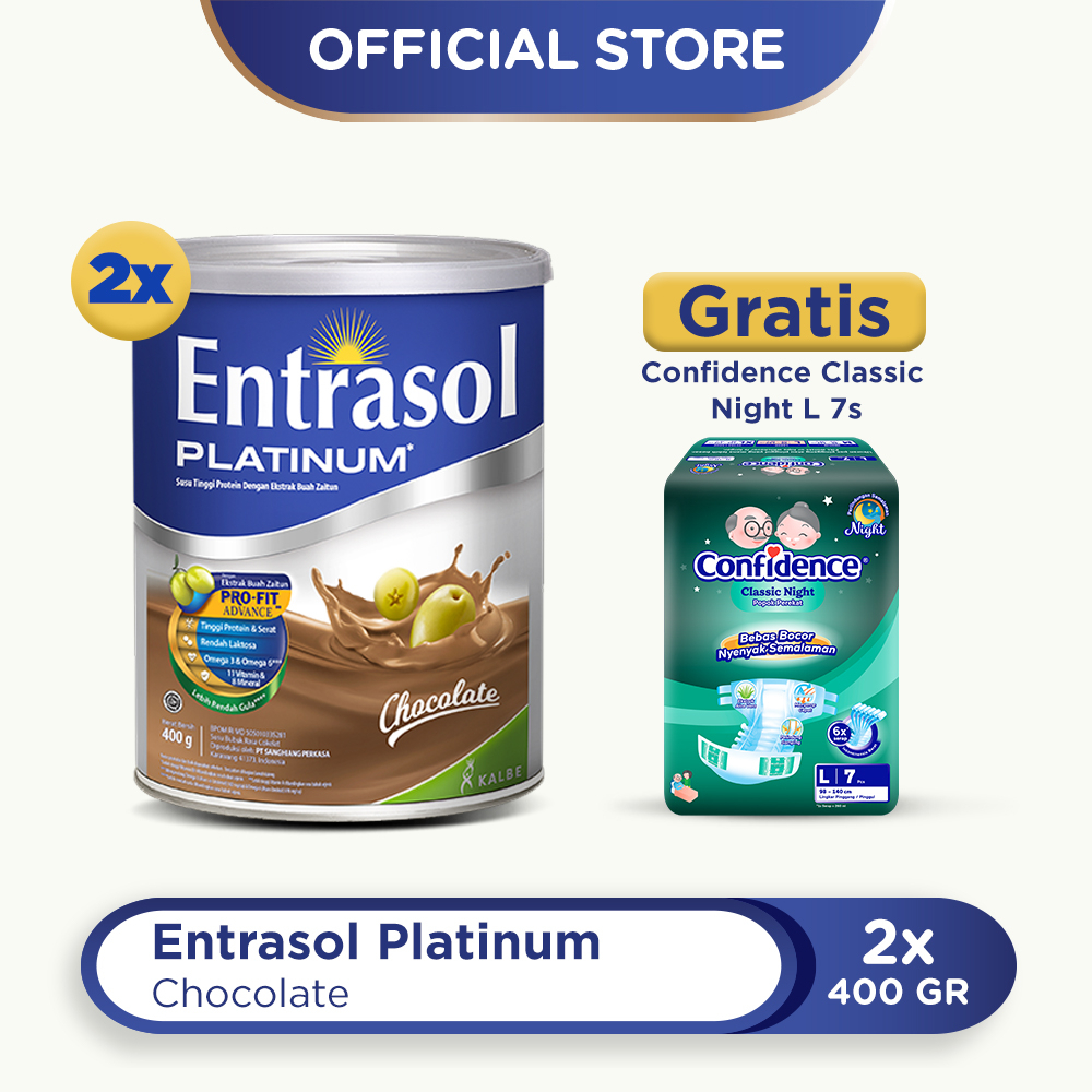 Buy 2 Entrasol Platinum 400g Free Confidence Classic Night L 7s