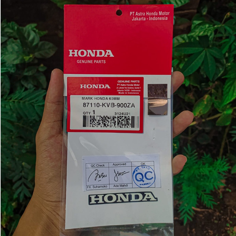 

STIKER LABEL HONDA ORIGINAL AHM