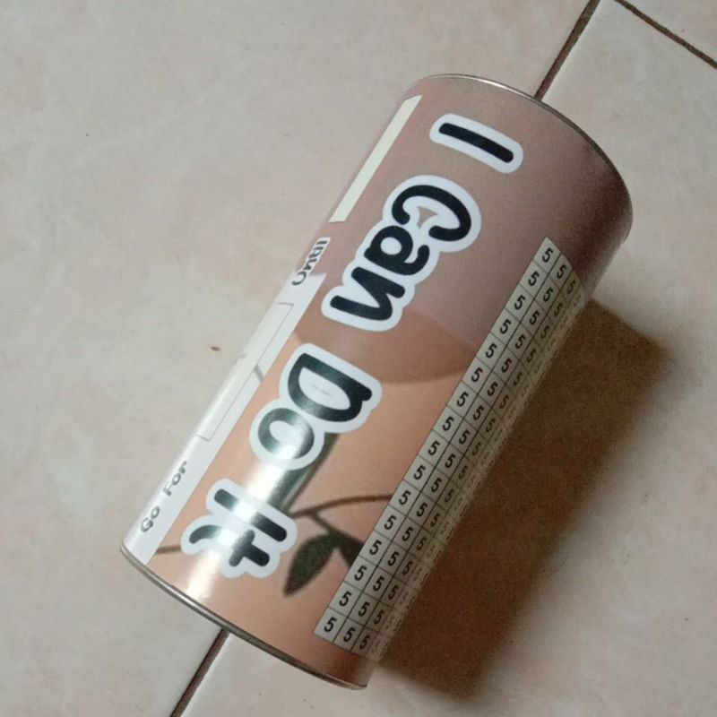 Celengan target 2 juta 5k celengan permanen size M