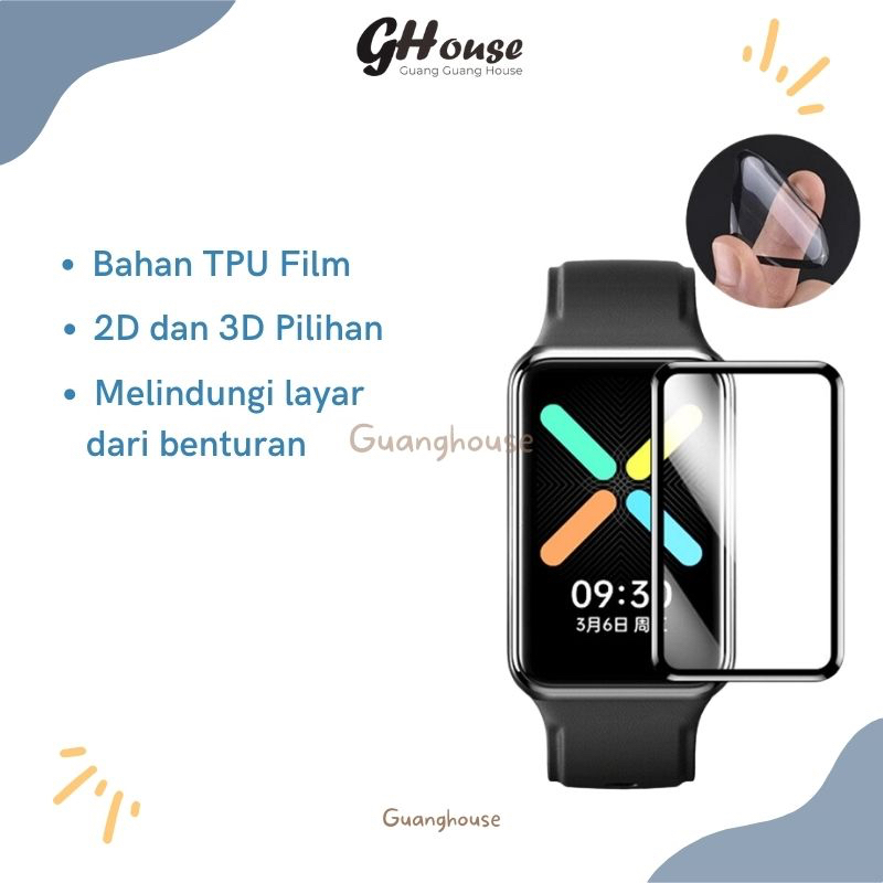 Anti Gores Oppo Band 2 3D 2D Screen Protector Oppo Band 2