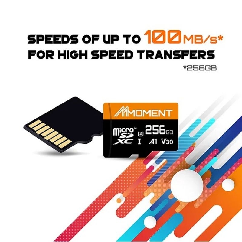 MicroSD XC U3 V30 A1 4K 256GB Moment