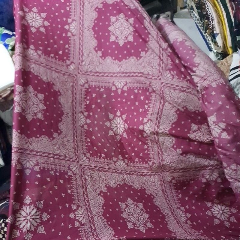 katun rayon motif roll kiloan