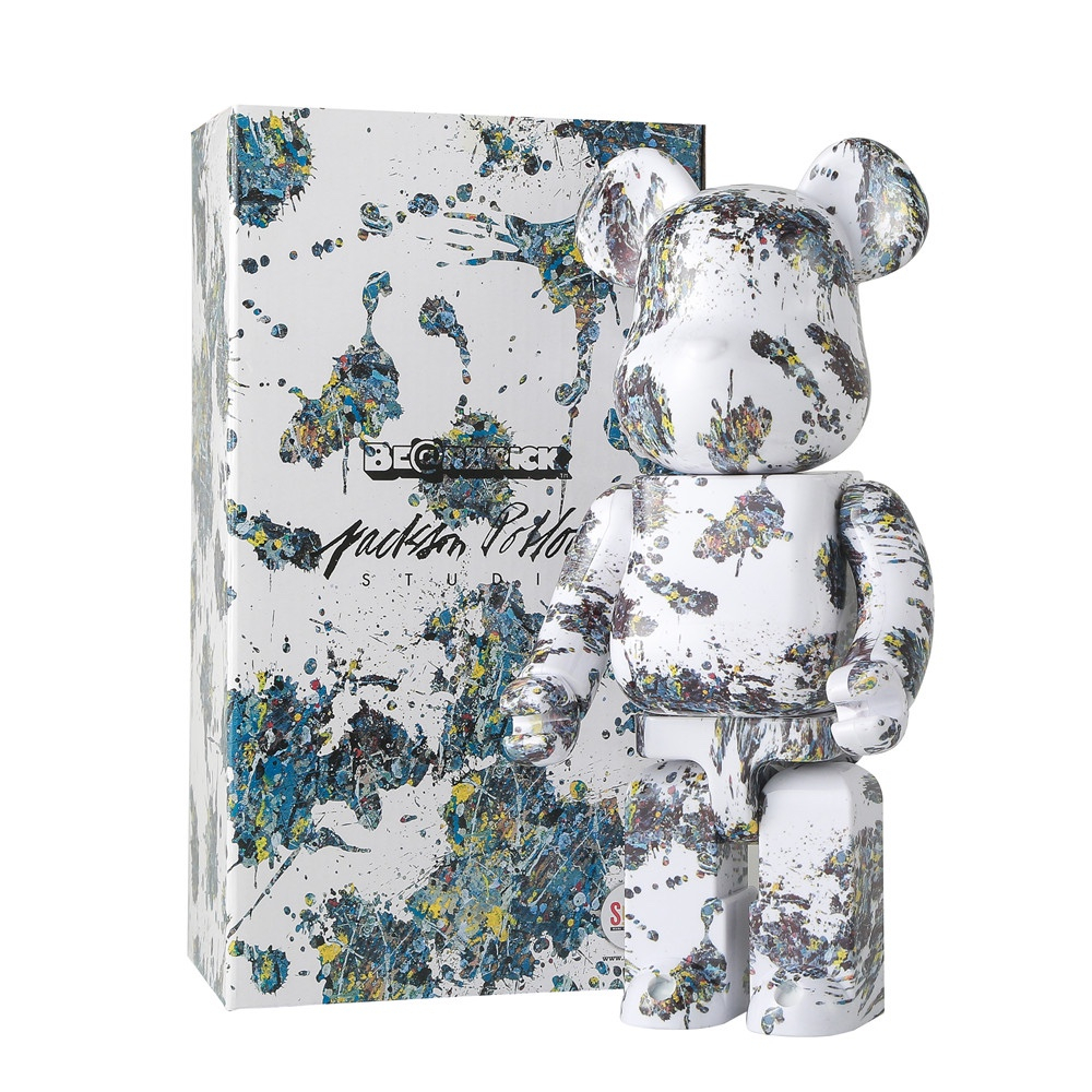 Figure Bearbrick BE@RBRICK Jackson Pollock Studio 400% / 28 cm