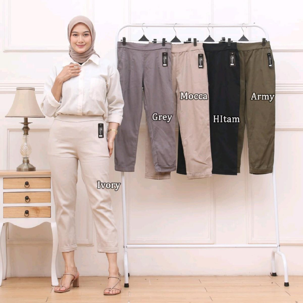 CELANA WANITA 7/9 PANTS KATUN TWILL STRECH PREMIUM