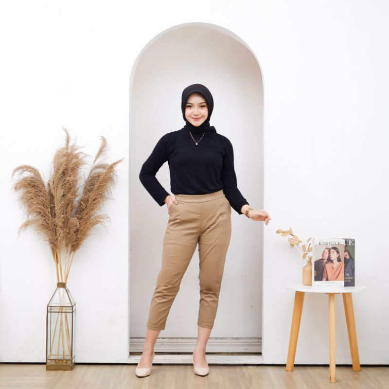 CELANA WANITA 7/9 PANTS KATUN TWILL STRECH PREMIUM