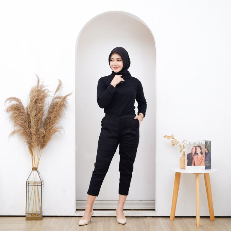 CELANA WANITA 7/9 PANTS KATUN TWILL STRECH PREMIUM