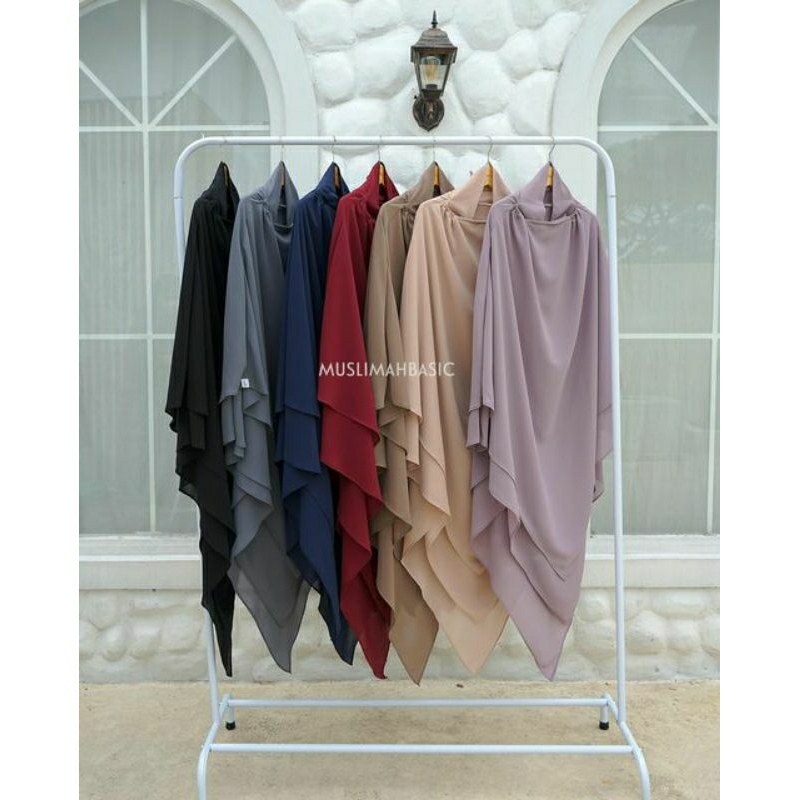 (NEW) Shafiya FK Instant by Muslimahbasic | FREE GIFT | French Khimar Instan