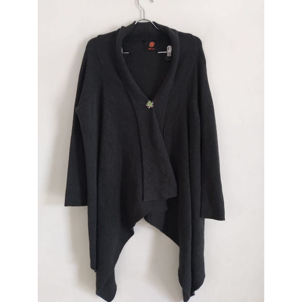 Outer/Cardigan Rajut Lengan Panjang warna Abu abu Preloved