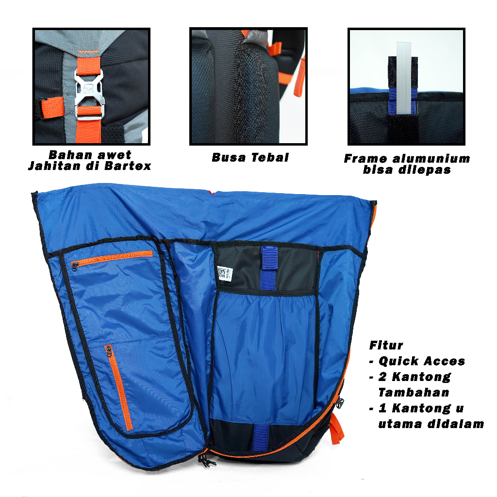 Zarventure Tas Gunung DEGIER 45 Liter