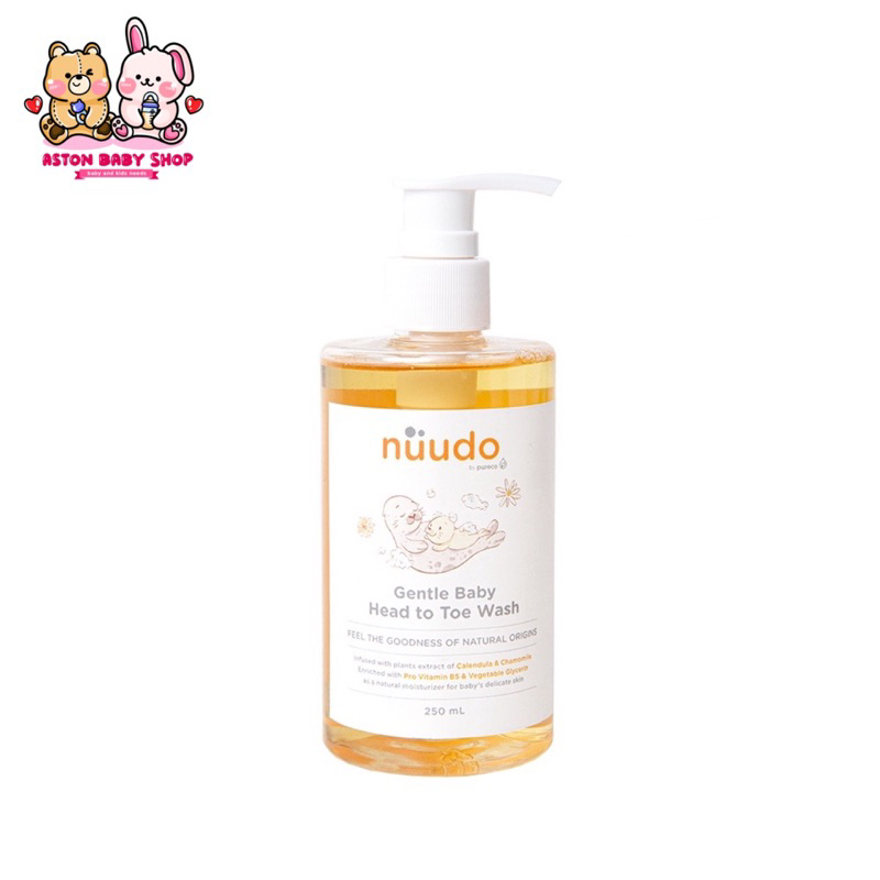 Nuudo Gentle Baby head To Toe Wash 250ml - Shampoo &amp; Sabun Bayi