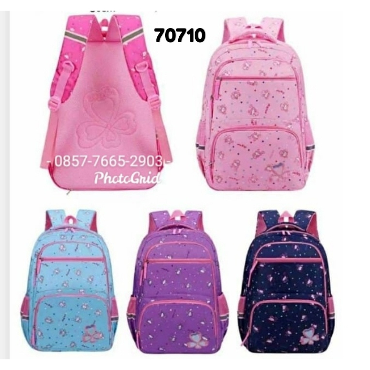 Tas Sekolah Anak  Tas Ransel Main Remaja Perempuan Alto Silver Girl Ori Murah