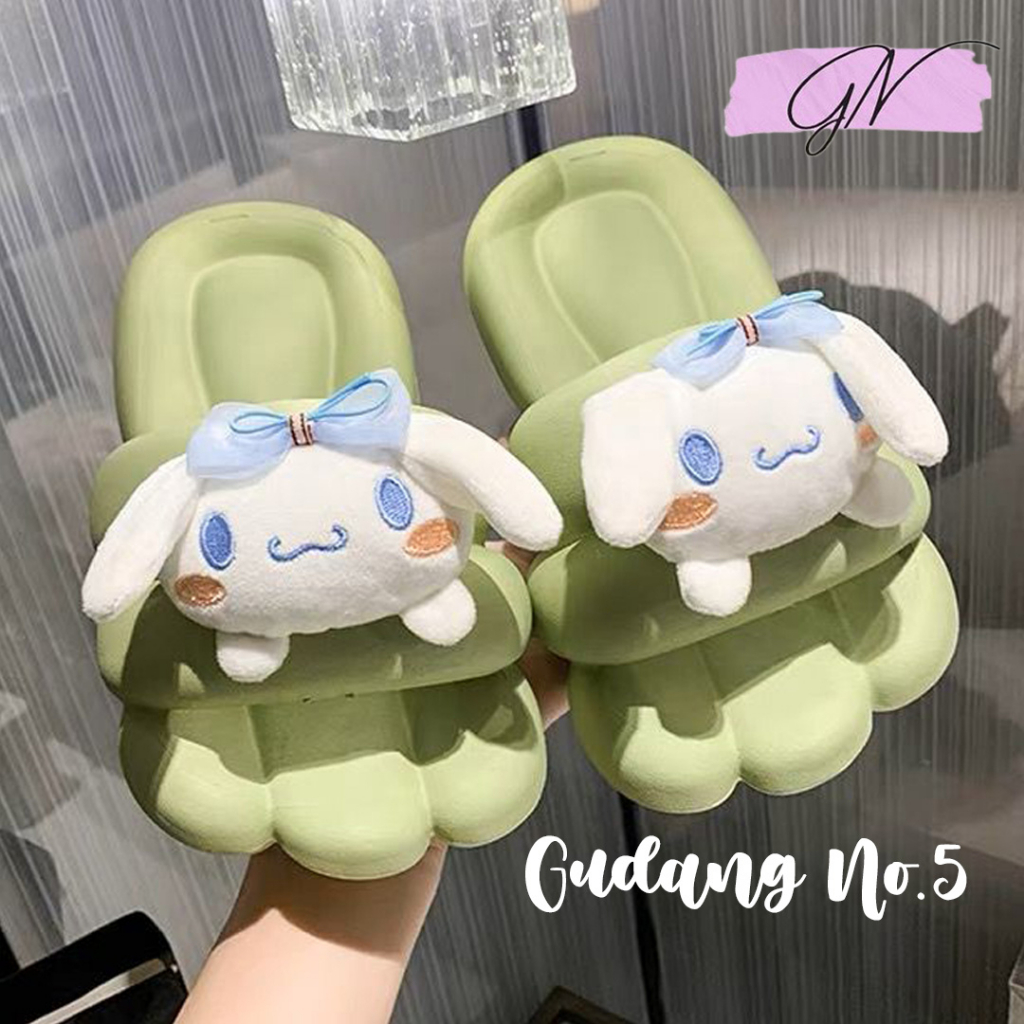 GN-2303 Sandal Selop EVA Rubber Model Cartoon Fashion Sandal Wanita Import